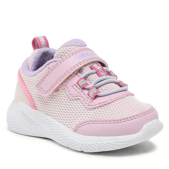 Geox Mädchen Sneakers Sprintye - Atmungsaktive Schuhe Mit Klettverschluss