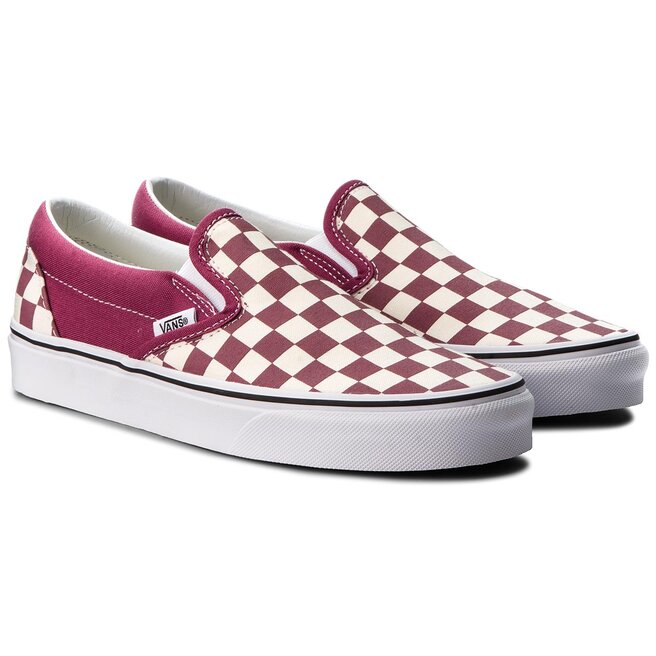 Kedai Vans Classic Slip-On VN0A38F7U7A (Checkerboard) Dry Rose/W |  eavalyne.lt