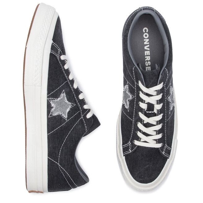 Converse One Star Ox 164360C Black Mason Egret