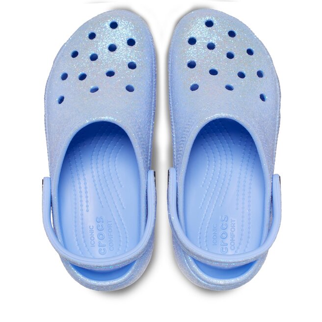 Pantoletten Crocs Classic Platform Glitter Clog 207241 5Q6 | eschuhe.de