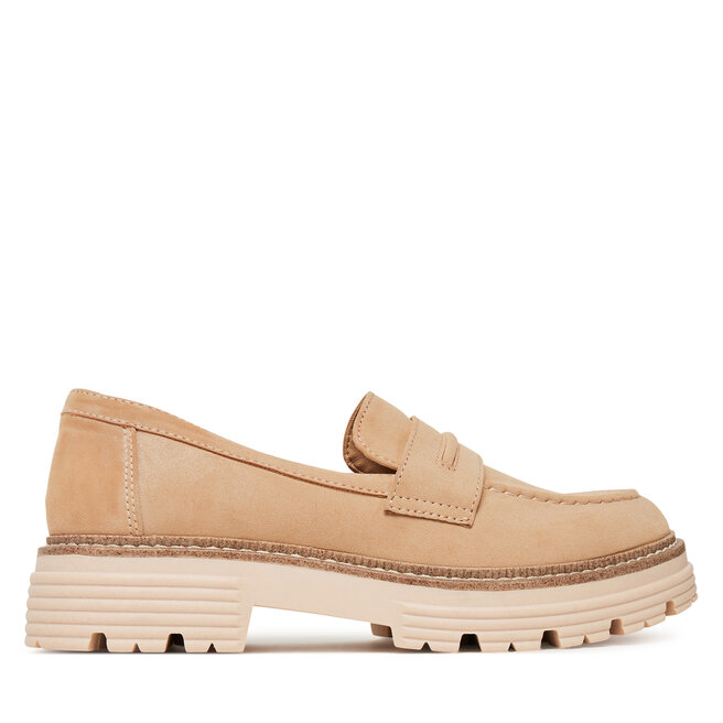 Loafersy JENNY MOLLIE - Beżowy