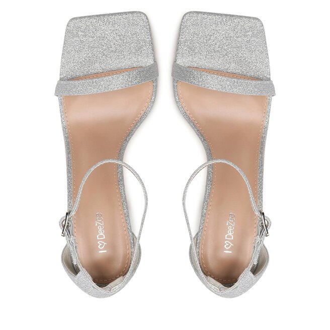 DeeZee Sandály DeeZee FB89725-19 Silver Glitter
