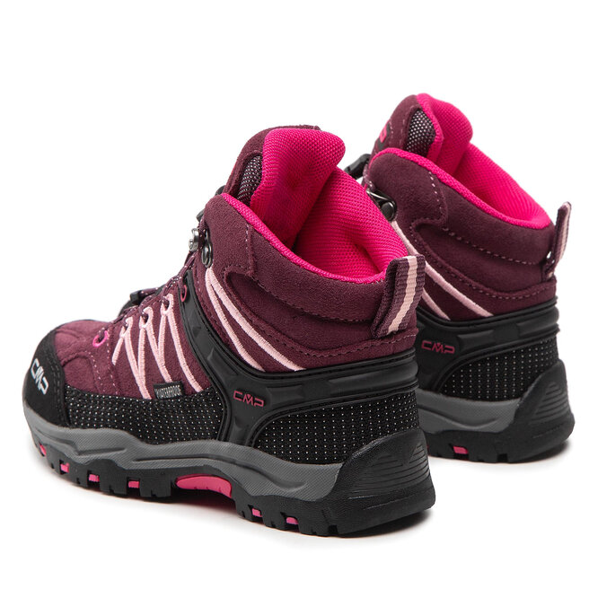 CMP Trekingová obuv CMP Kids Rigel Mid Trekking Shoe Wp 3Q12944 Prugna/Peach 05HM