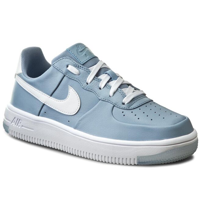 blue grey and white nike air force 1