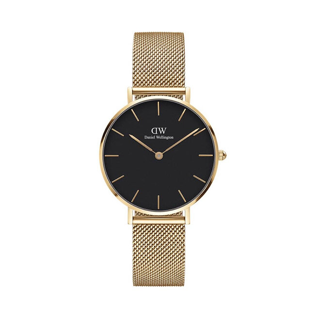 Sat Daniel Wellington Petite Yg Mesh DW00100347 Gold Black