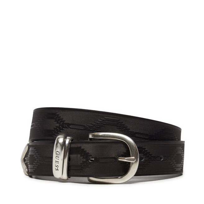 Pasek Męski Guess Designed Folk Belt M4BZ32 - Czarny
