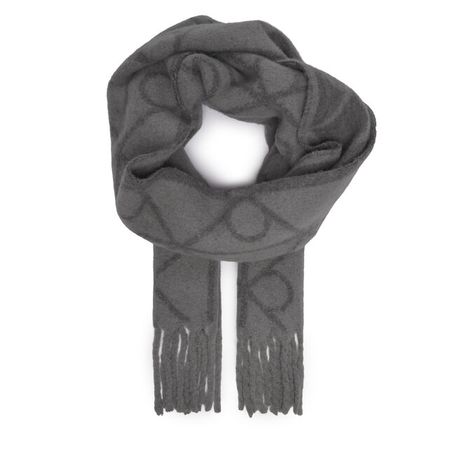 Szalik Calvin Klein Emblem Aop Brushed LV04D8072G Szary -