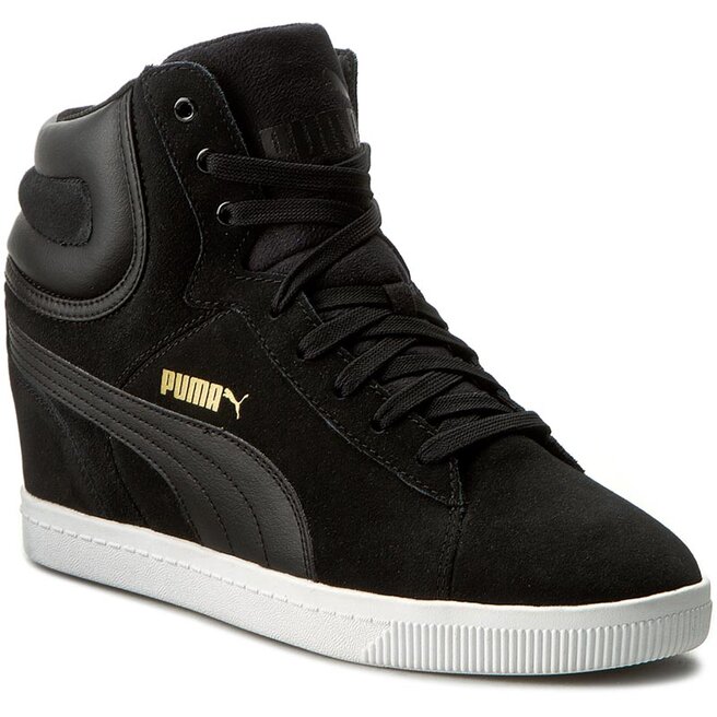 Puma vikky wedge black best sale