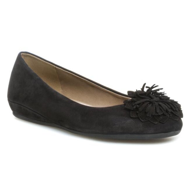 Baleriny ECCO Owando 35602302001 Black eobuwie .pl