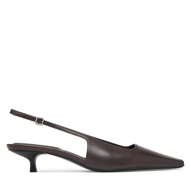 Czółenka Calvin Klein Kitten Heel Pump Sling Hdw HW0HW03168 Czarny