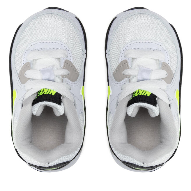 Nike Pantofi Nike Air Max 90 Ltr (TD) CD6868 109 White/Hot Lime/Black