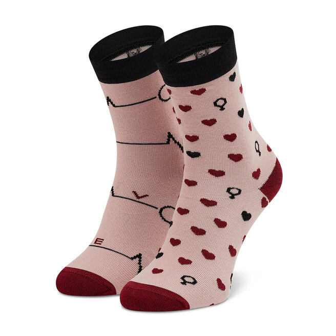 Cup of Sox Κάλτσες Ψηλές Unisex Cup of Sox Atak Serca Różowe