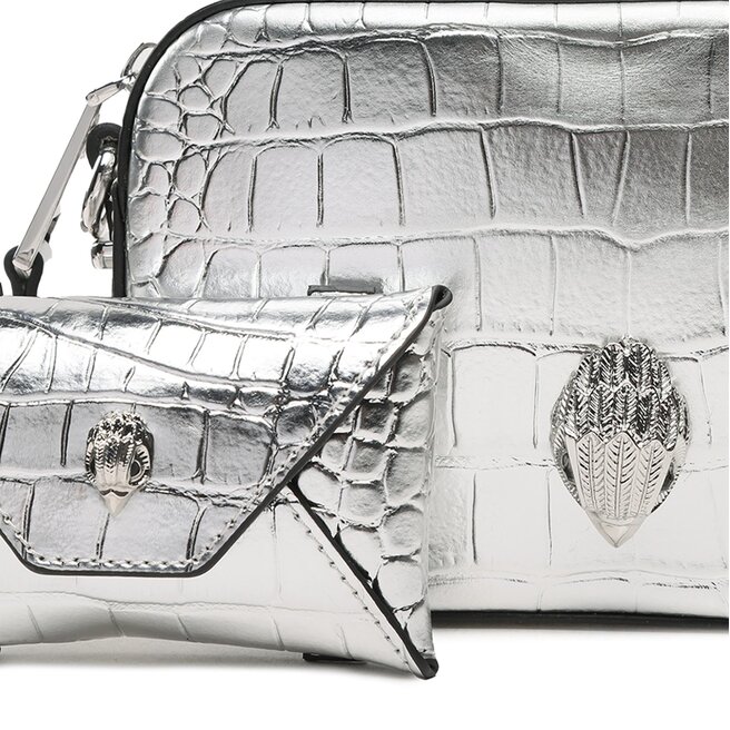 Дамска чанта Kurt Geiger Shoreditch Sm Camera Bag 8475663409 Сребрист
