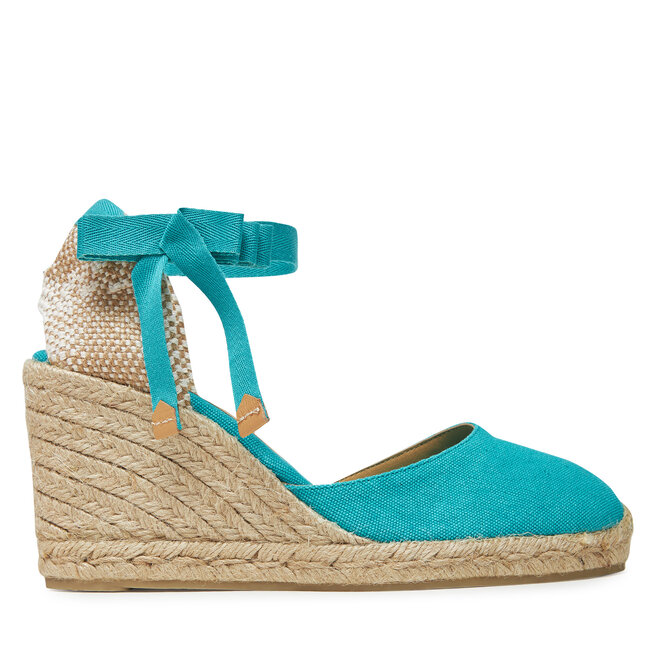 Espadryle Castañer Carina/8/002 - Turkusowy