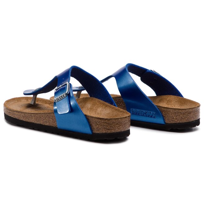 Birkenstock gizeh electric metallic ocean on sale