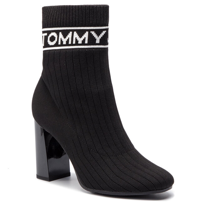Tommy Jeans Μποτάκια Tommy Jeans Knit Tommy Jeans Heeld Boot EN0EN00524 Black 990