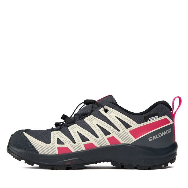 Salomon Bakancs Salomon Xa Pro V8 Climasalomon™ Waterproof L47310800 India Ink/Transparent Yellow/Pink Glo