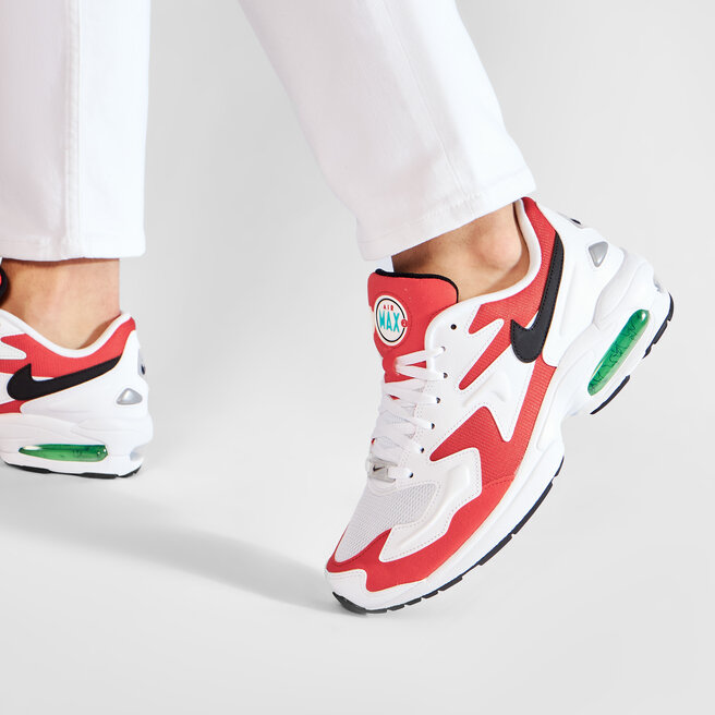 Nike Skor Nike Air Max2 Light AO1741 101 White/Black/Habanero Red