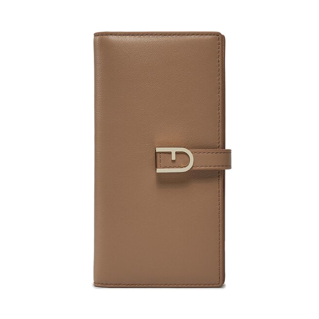 Duży Portfel Damski Furla Flow Continental Bifold - Beżowy