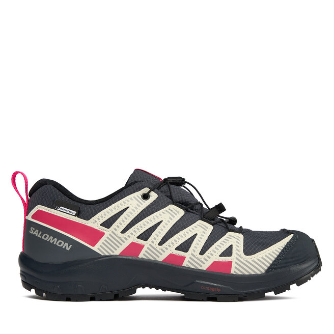Salomon Bakancs Salomon Xa Pro V8 Climasalomon™ Waterproof L47310800 India Ink/Transparent Yellow/Pink Glo