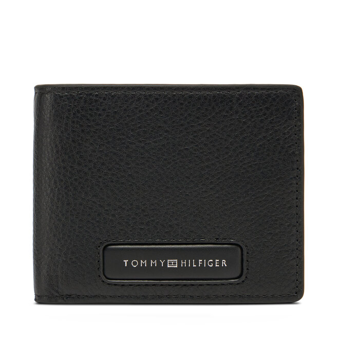 Duży Portfel Męski Tommy Hilfiger Th Monogram Mini Cc Wallet - Czarny