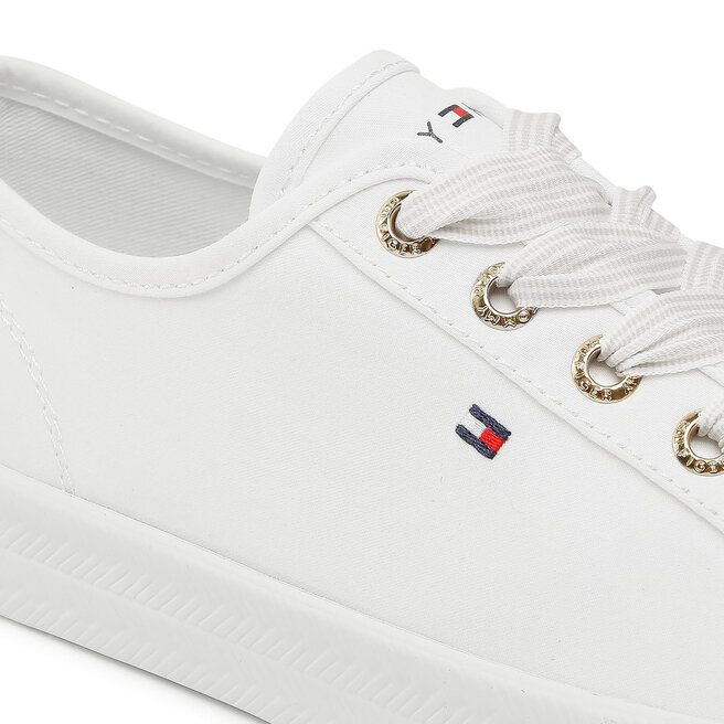 tommy hilfiger essential nautical sneaker fw0fw04848 white ybs