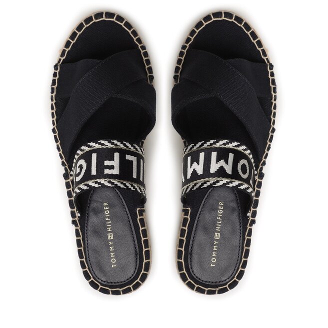 Tommy Hilfiger Espadrile Tommy Hilfiger Seasonal Webbing Sandal FW0FW07181 Space Blue DW6