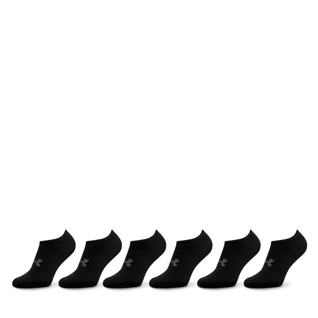 Zestaw 6 par stopek unisex Under Armour Ua Essential No Show 6Pk - Czarny