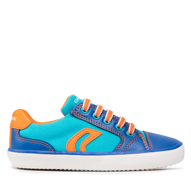 Geox Сникърси Geox J Gisli B. D J155CD 010FE C0573 S Lt Blue/Orange