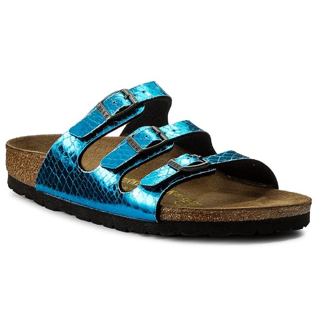 Chanclas Birkenstock Florida Bs 0055953 Anaconda Turquise zapatos.es