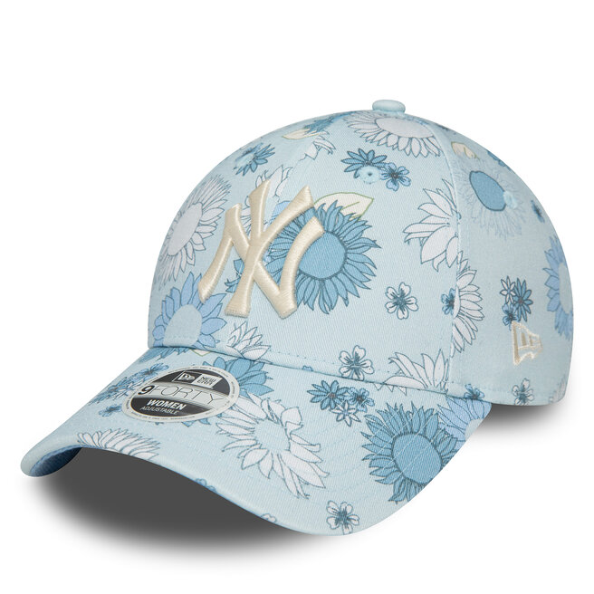 Czapka z daszkiem New Era Wmns Floral Aop 940 Nyy - Niebieski