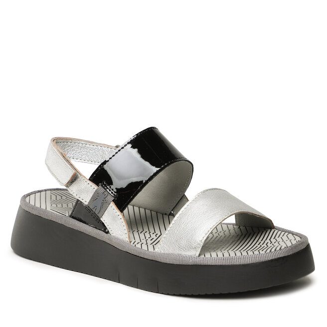 Sandales Fly London Curafly P501318009 Silver Black chaussures