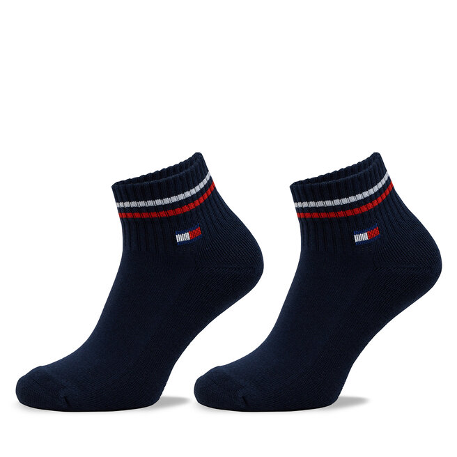 Zestaw 2 par niskich skarpet unisex Tommy Hilfiger - Granatowy