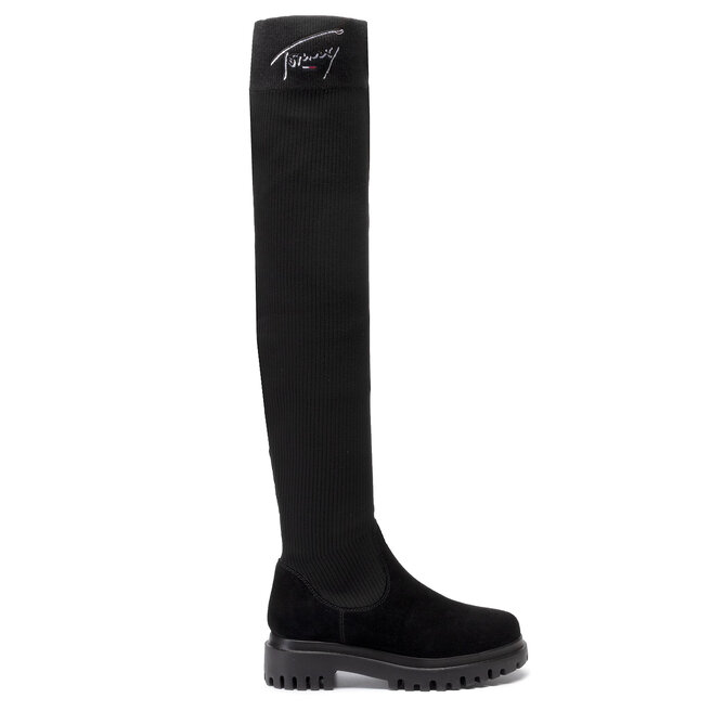 Muszkieterki Tommy Jeans Tommy Signature Long Boot EN0EN00634