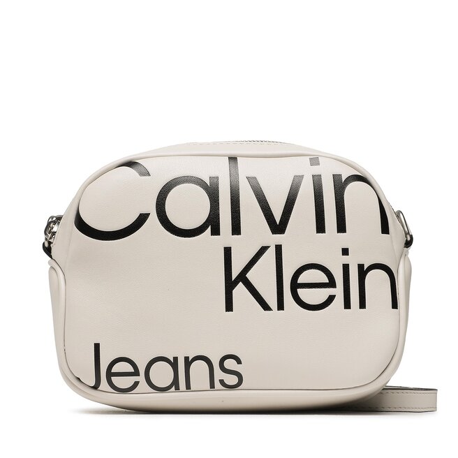 Τσάντα Calvin Klein Jeans Sleek Camera Bag20 Aop K60K610077 Beige Aop 0F4