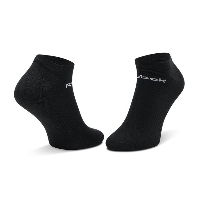Reebok Set di 3 paia di calzini corti unisex Reebok Act Core Low Cut Sock 3P GH8229 Mgreyh/White/Black