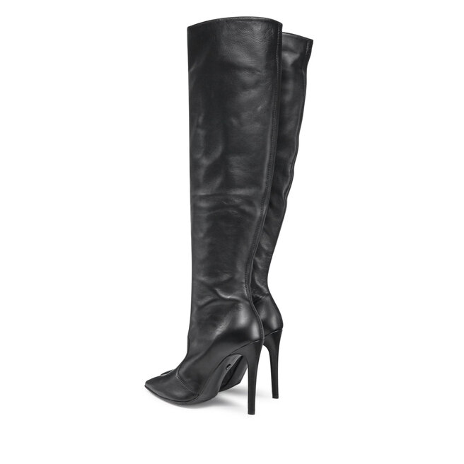 Solo Femme Kozačky Solo Femme 14404-01-L14/000-12-00 Černá