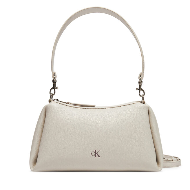 Torebka Calvin Klein Jeans Drop Small Shoulder Bag - Écru