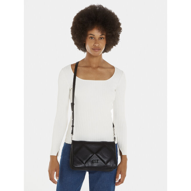 Torebka Calvin Klein Quilt K60K611759 Czarny