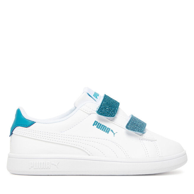 Sneakersy Puma Smash 3.0 L Glitter Velcro V Ps - 08 Biały
