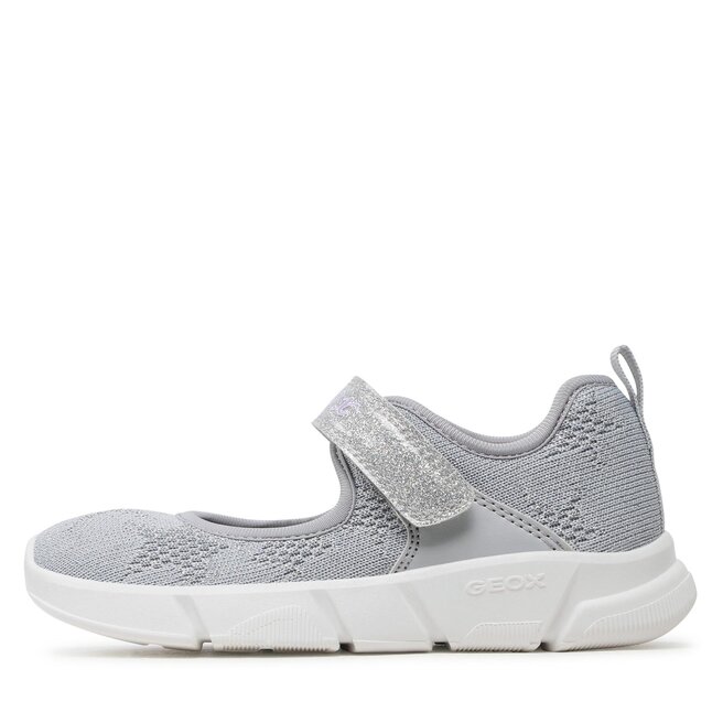 Geox Balerini Geox J Aril Girl J35DLF07QBCC1007 S Silver