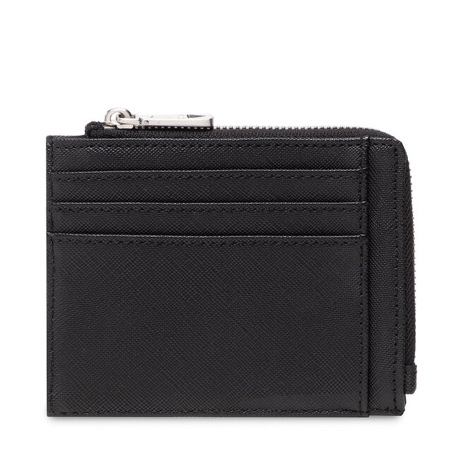 Guess Estuche para tarjetas de crédito Guess Certosa Multiple C. C W Zip SMCRTO LEA75 BLA
