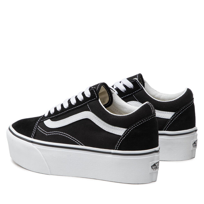 Teniszcip Vans Old Skool Stac VN0A7Q5M6BT1 Suede Canvas Black