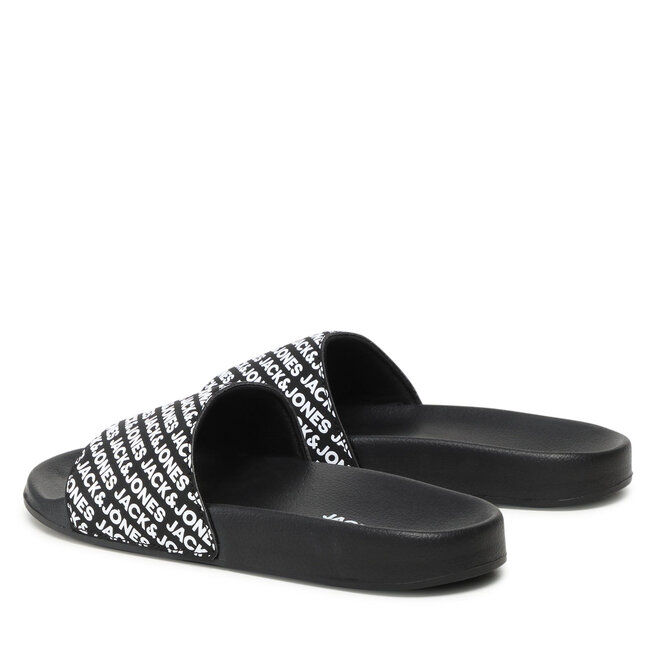 Jack&Jones Natikači Jack&Jones Jfwlarry Slider Aop Logo 12191177 Anthracite