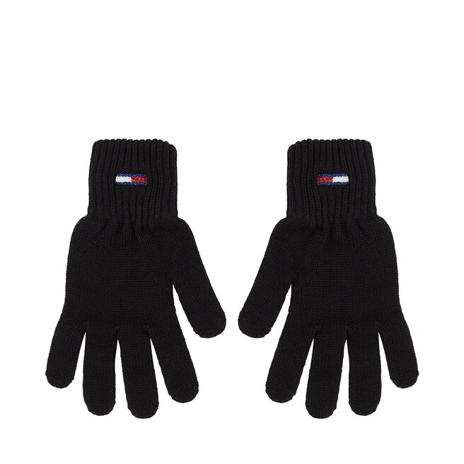 Γάντια Γυναικεία Tommy Jeans Tjw Flag Gloves AW0AW15480 Black BDS