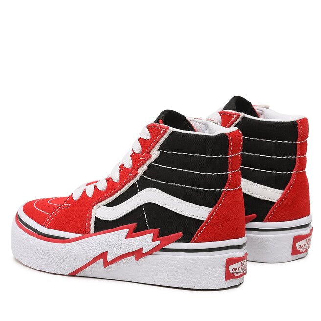 Vans top red high