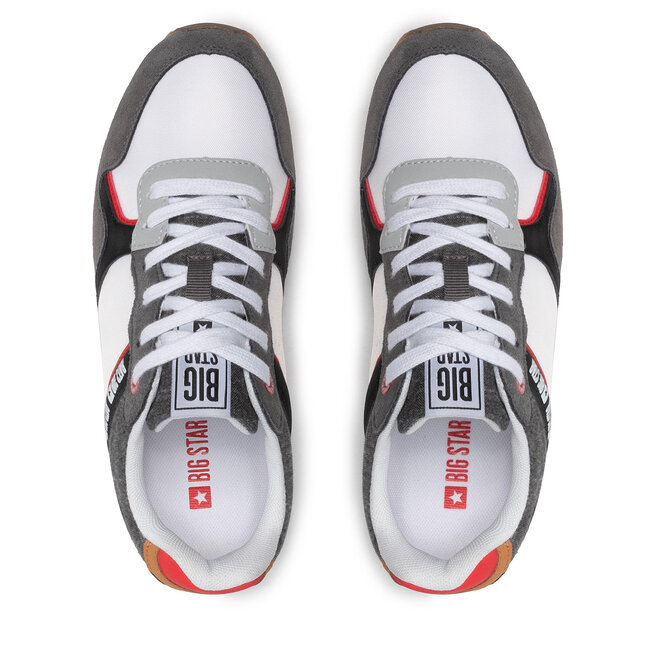 Air 8 Retro Wildleder-Sneakers when Rot Sneakers when BIG STAR JJ274286 White/Grey