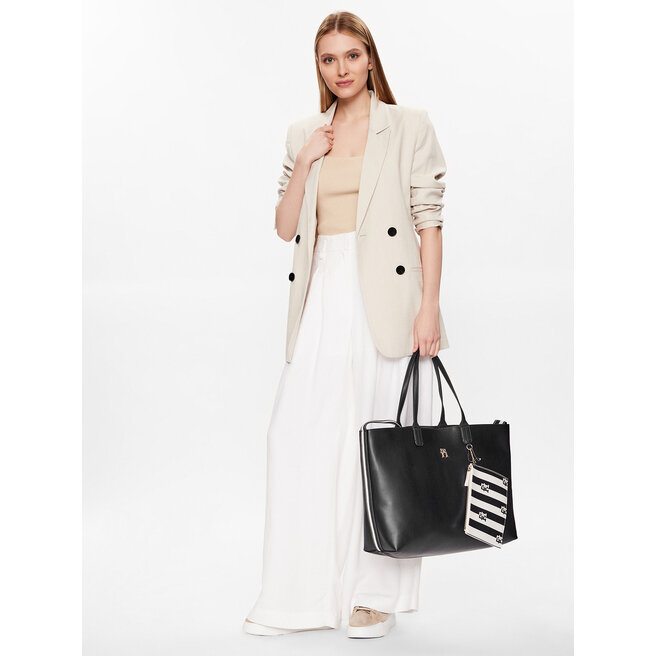 Tommy Hilfiger Τσάντα Tommy Hilfiger Iconic Tommy Tote Solid Stripe AW0AW14767 DW6