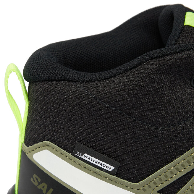 Salomon Bakancs Salomon Xa Pro V8 Mid Climasalomon™ Waterproof L47289400 Black/Deep Lichen Green/Safety Yellow