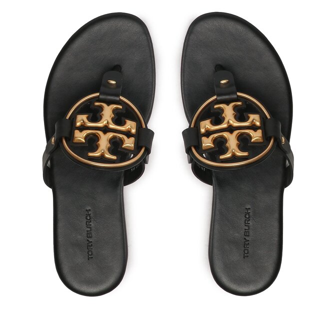 Tory Burch Джапанки Tory Burch Metal Miller 136593 Perfect Black 006